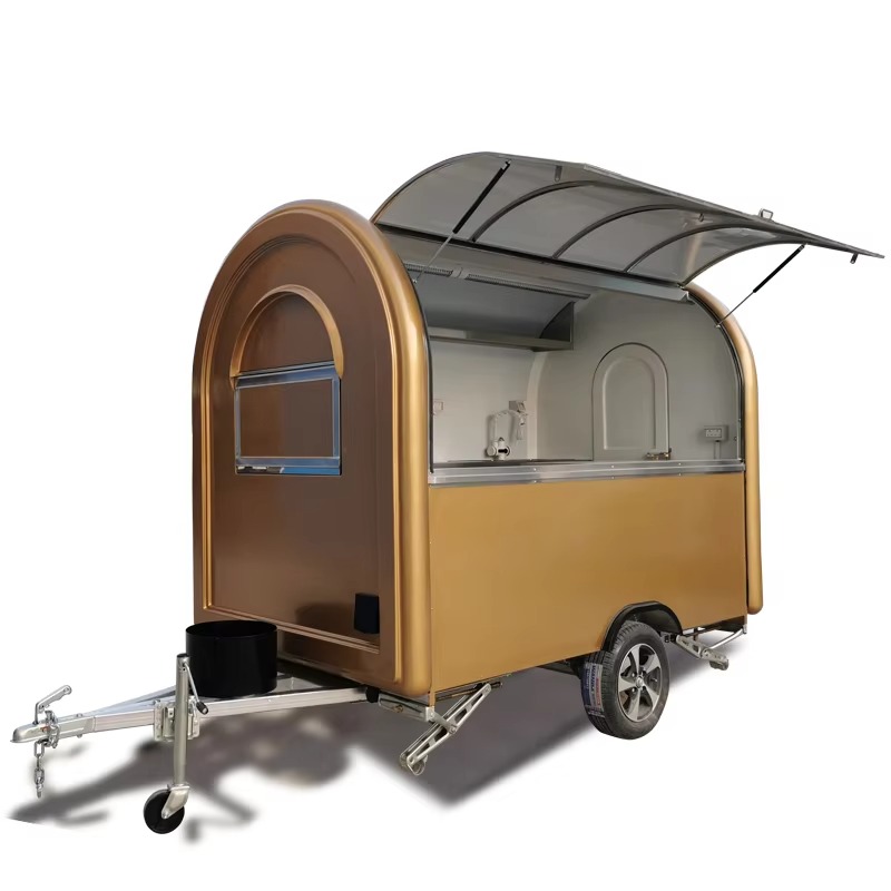 Food Truck With Snacks - Mobiele foodtrucks, koffiekarren, hotdogkarren, straatvoedselverkoopapparatuur te
