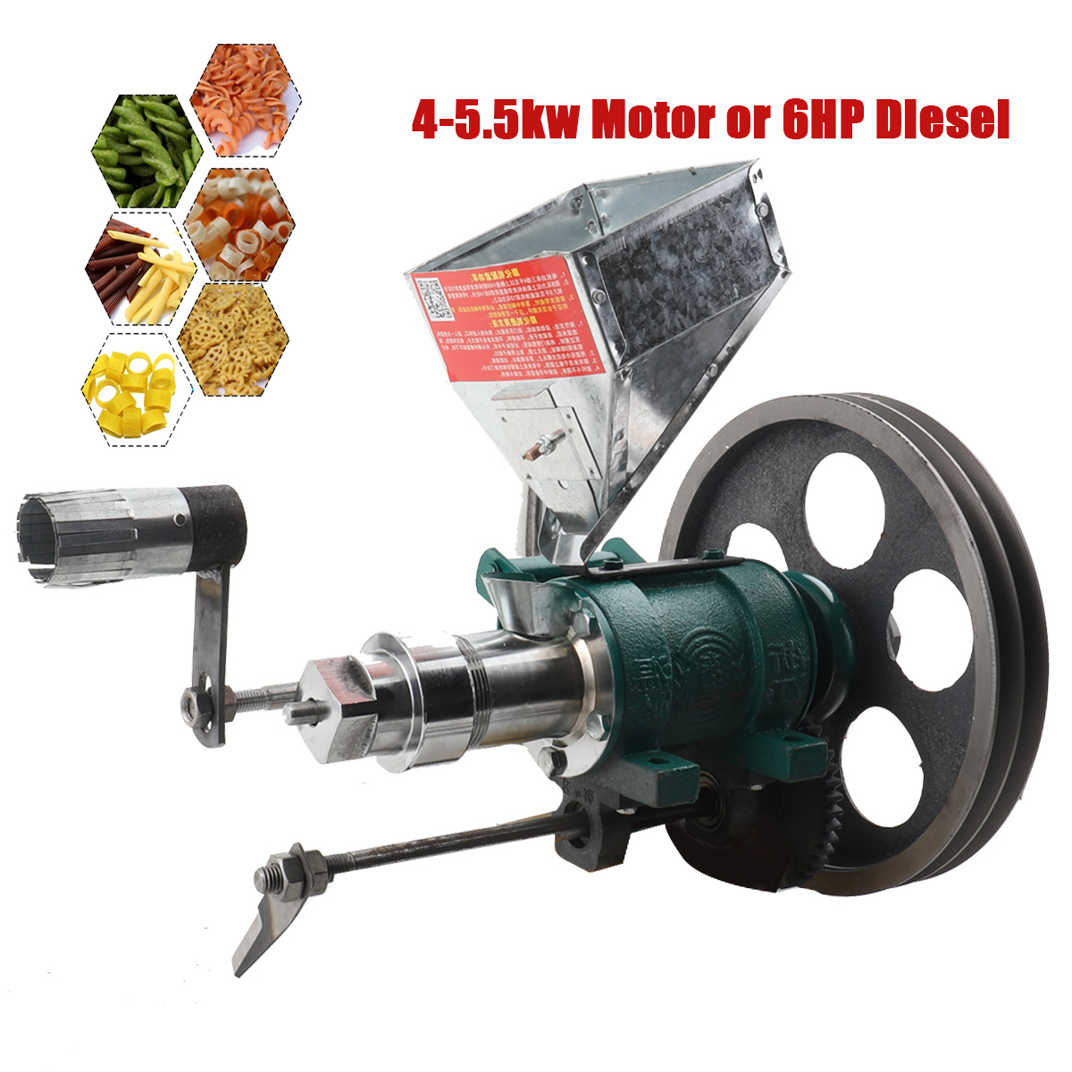 Food Processor Snacks - 25Kg/u Snack Extruder Maïs Rijst Voedsel