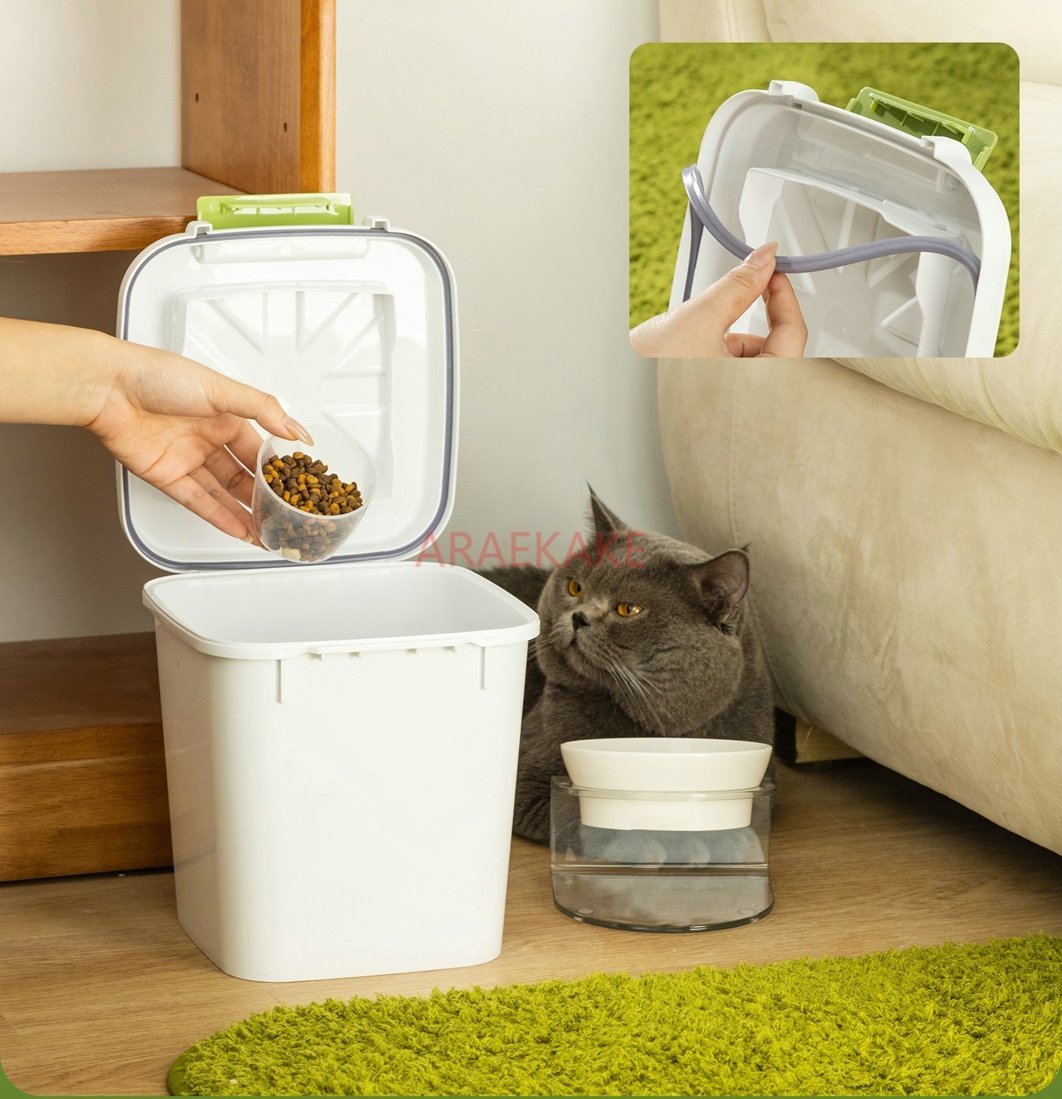 Emmer voor kattenvoer, opbergr - Food Snacks Items recensie en prijs
