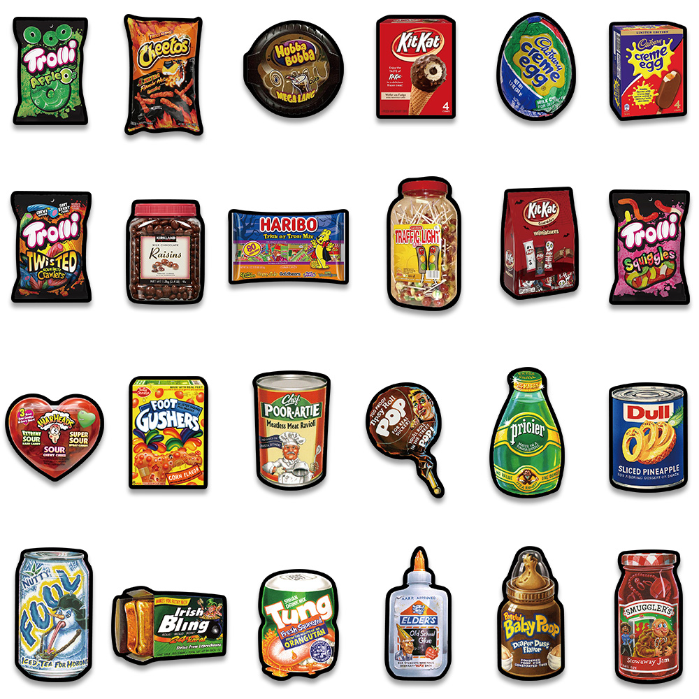 48 Stuks Cartoon Amerikaanse S - American Food Y Snacks recensie en prijs